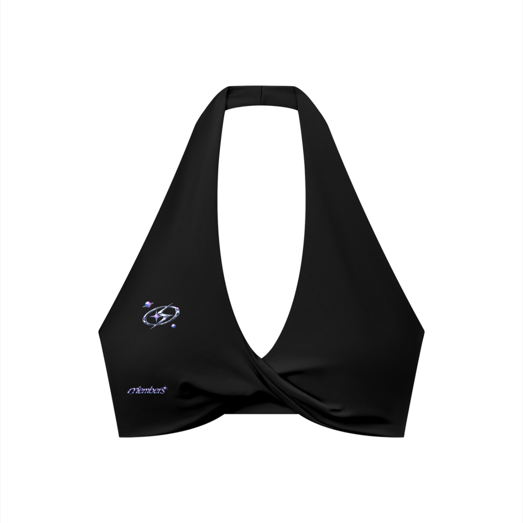First Orbit Women’s Pleated Halter Sports Top